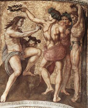 拉斐爾 Stanza della Segnatura, Apollo and Marsyas 拉斐爾 Stanza della Segnatura, Apollo and Marsyas